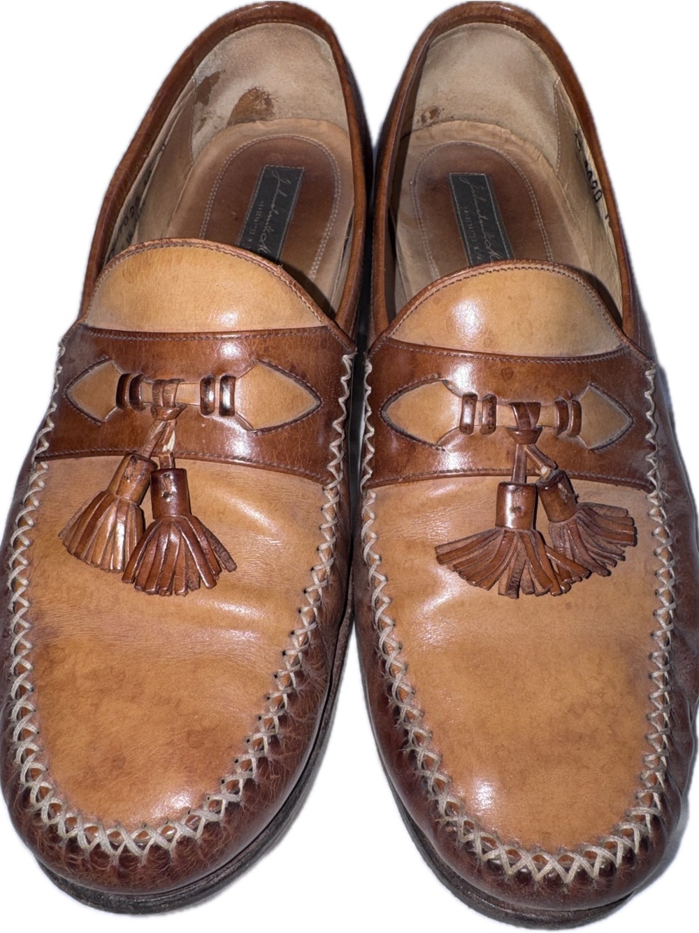 Mercanti Fiorentini Italian Leather Tassel Loafers 10M Brown